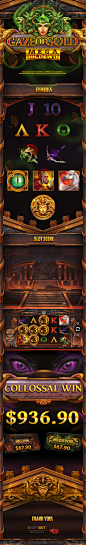 slotgame slot game casino OnlineGaming 2dart medusa mythology greek illustrations