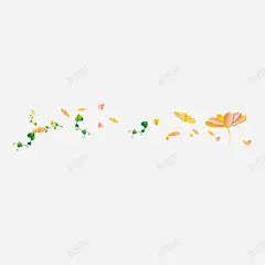 卡通手绘梦幻花 创意素材