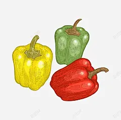卡通手绘蔬菜装饰海报高清素材 卡通植物插画 卡通装饰 小清新插画 广告设计 海报设计 美食 菜椒 蔬菜 蔬菜插画 平面广告 设计图片 免费下载