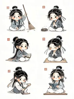 此时情绪此时天，无事小神仙！可爱q版动画 - 小红书