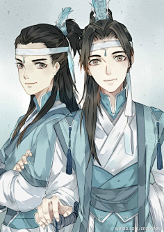 魔道祖师:思追·景仪妈头发扎得有点紧采集到.