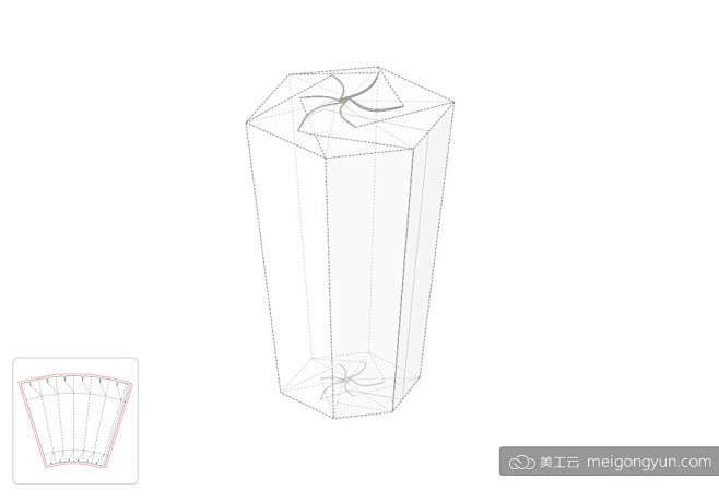 万花筒包装盒模切图/刀模图EPS源文件 ...