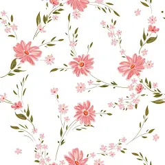 菊花雏菊花朵无缝贴图花纹矢量图设计素材
