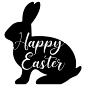 复活节兔子剪影Free SVG Files | SVG, PNG, DXF, EPS | Easter Bunny Happy Easter : Free SVG files, Easter Bunny Happy Easter Silhouette. Great for Cricut Design Space, Silhouette Cameo, Clipart, Scrapbooking and other crafting projects.