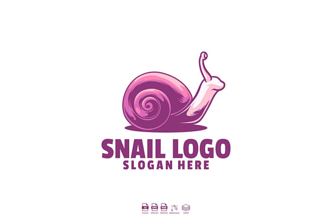 蜗牛 标志 设计 设计素材
