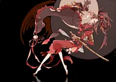 阴阳师 武士刀 女子 4k动漫壁纸