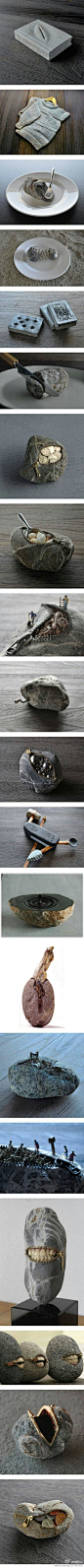 日本艺术家 Hirotoshi Itoh 对石头的理解，很牛B的表達！@linda晴子