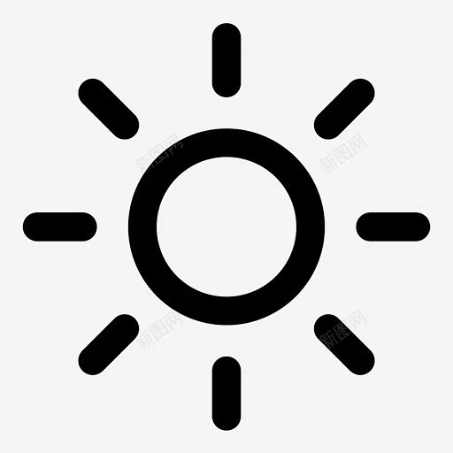 阳光温暖光线图标 标志 UI图标 设计图片 免费下载 页面网页 平面电商 创意素材-花瓣网