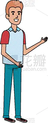 性格,青年男人,头像,分离着色,男孩,可爱的,人,高雅,男人,设计