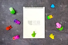 单词,暗色,母亲,玩具,仙人掌,空白的,笔记本,酷