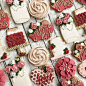 Cookies; floral; rose;