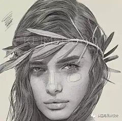 手绘丨好功力！最细腻的女孩铅笔画肖像，爱上她笔下的黑白灰