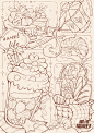 分镜插画｜线稿合集-快乐肥宅 - 小红书