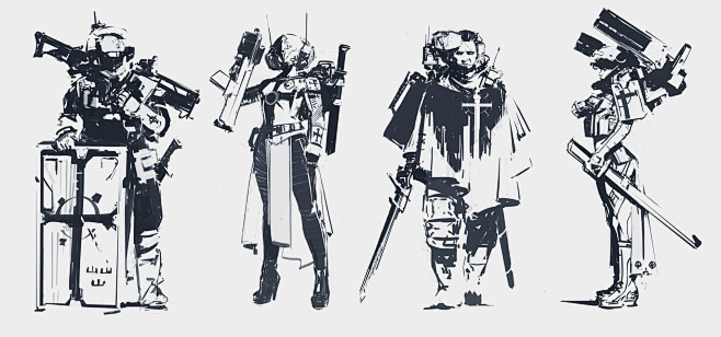 Undead knights conce...