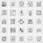 set 25 universal business icons