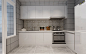 北欧风格厨房白色橱柜装修实景图