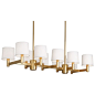 Robert Abbey Delany Shade Only Gold Chandelier