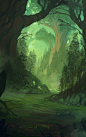 Fantasy Forest practice by *Blinck on deviantART