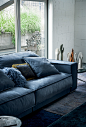 Budapest Soft leather sofa | Baxter : Discover Budapest Soft, the unique leather sofa with a contemporary personality
