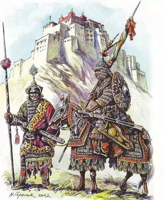 吐蕃人的重步兵与重骑兵