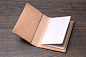 Personalized Leather Field Notes Cover /  Moleskine Cahier Pocket Journal, Vegetable-tanned Leather, Handmade Hand-stitched Natural Tan : This cover is crafted from vegetable-tanned cow leather. Leather is imported from Italy with premium quality and will