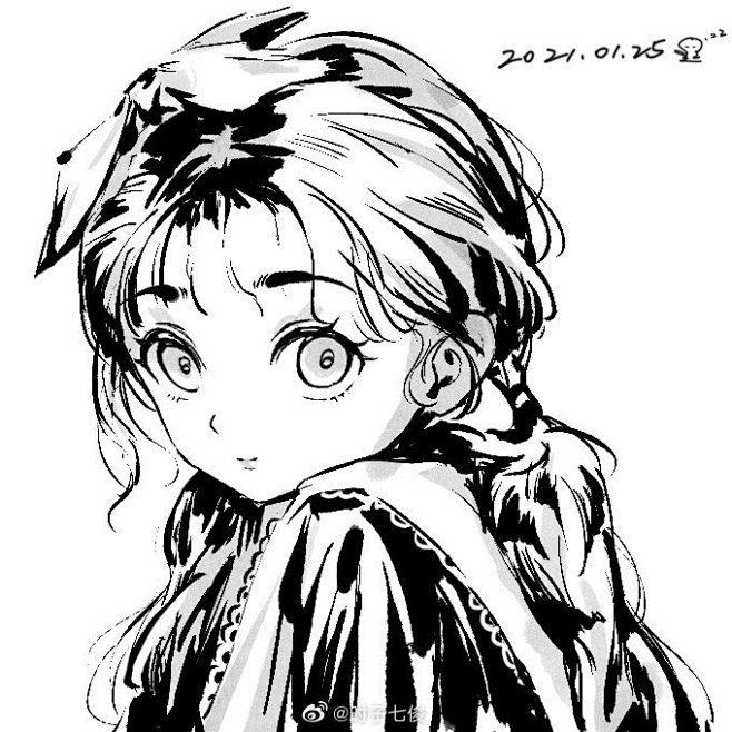 #绘画##头像#每天抽出一些时间， 终于...