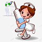 卡通抱着针筒的护士矢量图 设计图片 免费下载 页面网页 平面电商 创意素材