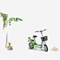 电动车高清素材 环保 电动车 绿色出行 免抠png 设计图片 免费下载