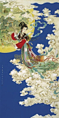【国画 —— 嫦娥奔月】