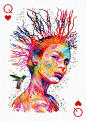 Playing Arts – Collective Art Project : Playing Arts is a collaborative art project that gathers the best designers and illustrators from all over the world with an idea to express their vision of an ordinary playing card using personal styles, techniques