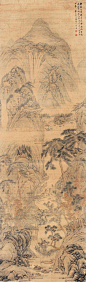 杨晋——【癸巳秋月】人物山水 立轴欣赏 | 
清|杨晋(1644-1728)字子和、子鹤，号西亭、谷林樵客、鹤道人，又署野鹤。宫廷画家，以界画见长。工农村景物，尤善画牛，多写意，兼及人物写真，花鸟草虫。山水为王翚入室弟子，凡有人物、舆轿、驼马牛羊等皆命补之。尝摹内府所藏名迹。
