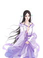 古风人物 女 紫衣 免抠