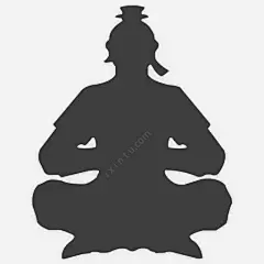 扁平手绘合成打坐人物png免抠素材_新图网 https://ixintu.com 扁平 合成 打坐 人物