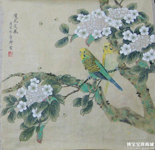 琼花古画图片