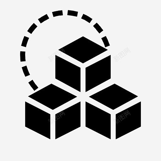立方体系统魔方图标 icon 标识 标志 UI图标 设计图片 免费下载 页面网页 平面电商 创意素材