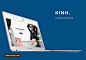 简约时尚电子商务服装服饰材料响应式布局在线购物网页模板KINH 网页设计 