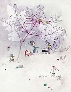 温馨治愈森系插画，看绘本画家笔下梦幻的童话世界