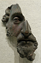 Marcus Aurelius, Fragment of a bronze portrait. Roman, after 170 CE. Louvre.: