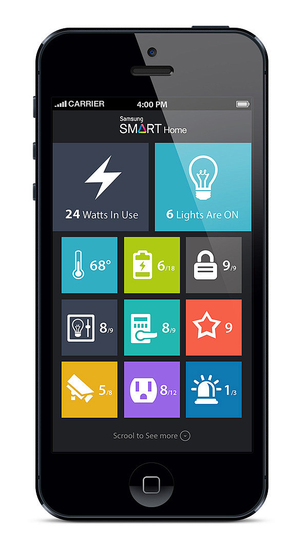 三星智能家居的iOS应用APP界面设计概...