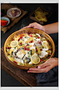 招牌柠檬酸菜鱼菜品摄影图片-众图网