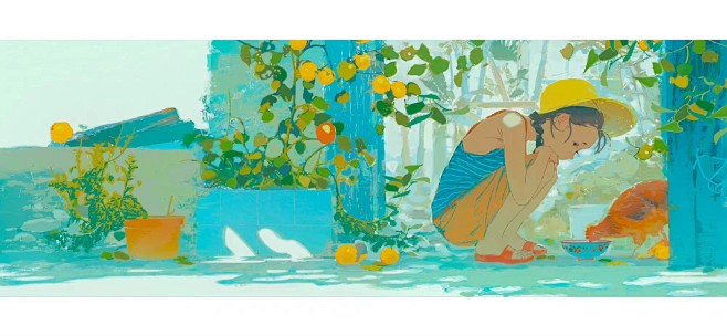 00后超人气插画师 丁丁框 毕业设计作品《旧里寄怀》