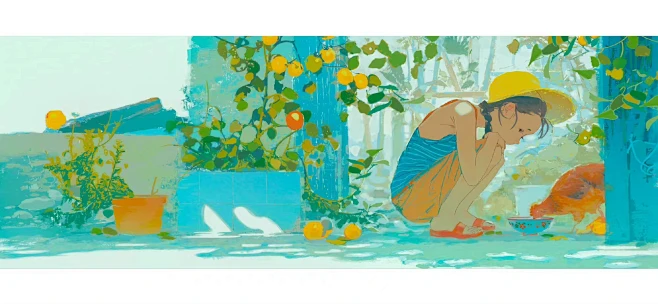 00后超人气插画师 丁丁框 毕业设计作品《旧里寄怀》-花瓣网