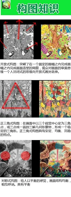 画画中经常遇见几种构图方式及案例操作讲解，实用版~自己收藏~转需吧~