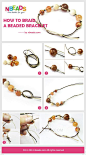 how to braid a beaded bracelet