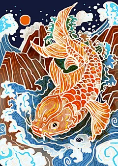 神话插画场景