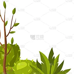 背景与树和灌木丛。