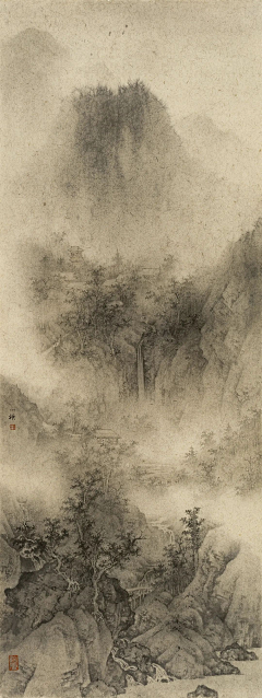 花间晓梦采集到画-山水