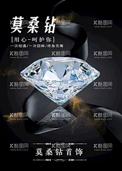 莫桑钻耳环首饰  - 源文件下载【酷图网】莫桑钻,戒指,耳环,手链,首饰,海报