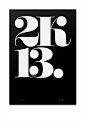 saying 2k13 is cool. #type #poster #screen print #black and white #font #cool #fat #2k13 #not cool