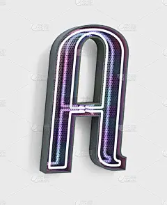 英文字母a,霓虹灯,字体,背景分离,信函,边框,电力线,现代,色彩鲜艳